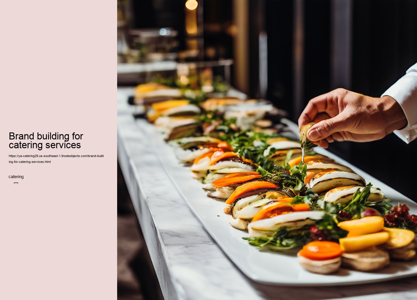 Brand building for catering services