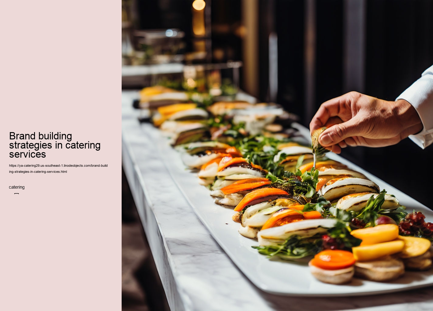 Brand building strategies in catering services