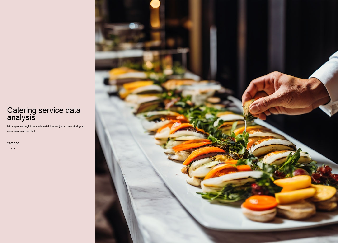 Catering service data analysis